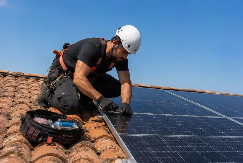 Maintenance et monitoring de panneaux solaires à Biaudos