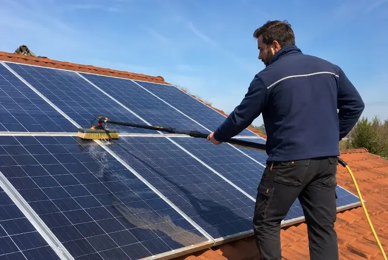 Nettoyage et entretien de panneaux solaires à Biaudos